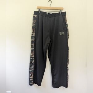 MMA Elite Baggy Wide Leg Workout‎ Sweat Pants Mens XL Y2K Camo
